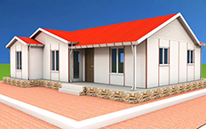 121 metrekare tek katlı prefabrik ev